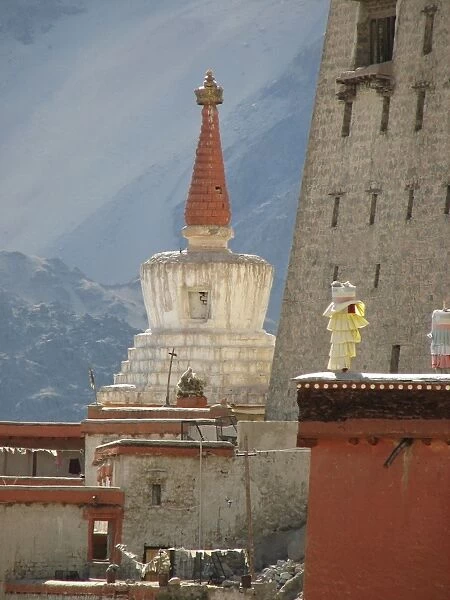 Chorten by Leh Palace, Ladakh, India