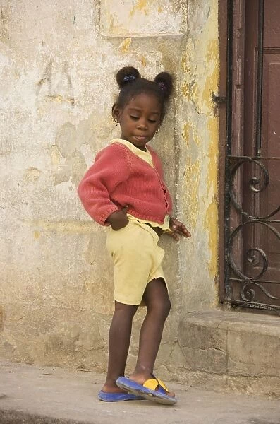 Cuba - Girl in Habana Vieja, the Old Town of Cuba's