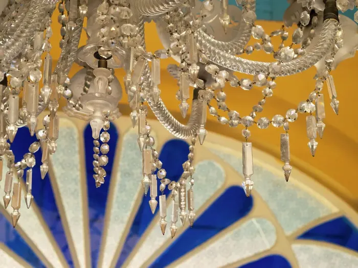 Framed Print : Cuba, Santa Clara, ornate chandelier in historic theater Date: 20-02-2019 Framed Print : Cuba, Santa Clara, ornate chandelier in historic theater Date: 20-02-2019
