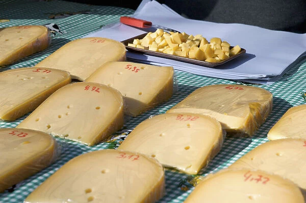 DDE-90029029. Belgium, Flanders, Antwerp Province, Antwerp, cheese at open market Date