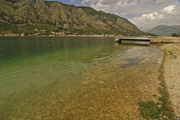 DDE-90036516. Montenegro, Kotor, transparent green water of the Adriatic