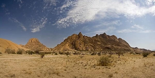 Dirt Track leading towards the Pontok Mountains Spitzkoppe, Namibia, Africa