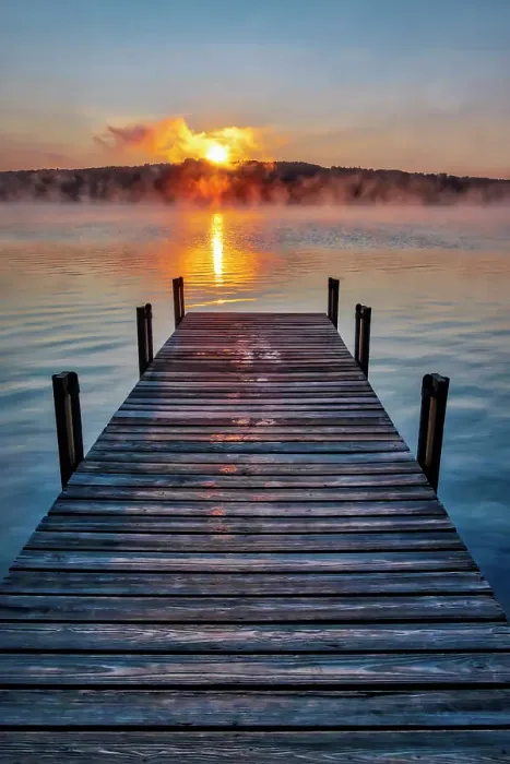 Framed Print : Dock at sunrise Date: 02-08-2019 Framed Print : Dock at sunrise Date: 02-08-2019