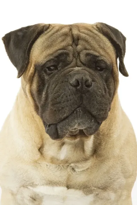 Framed Print : Dog - Bullmastiff in studio Framed Print : Dog - Bullmastiff in studio