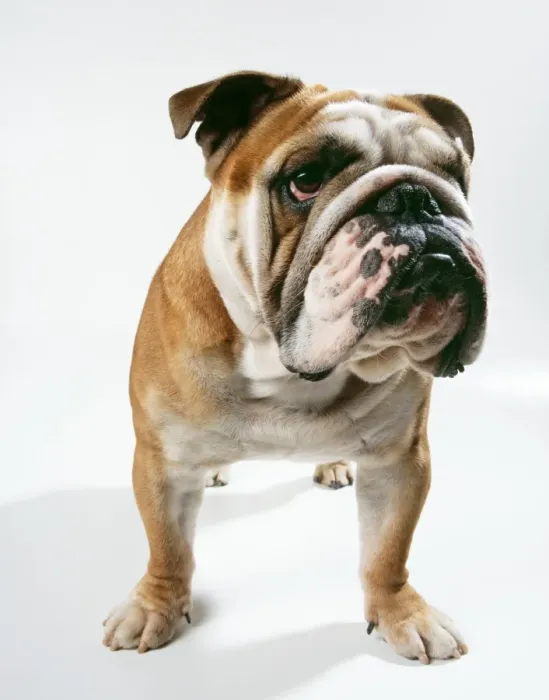 Framed Print : Dog JD 16574 Bulldog, facing. © John Daniels / ardea. com Framed Print : Dog JD 16574 Bulldog, facing. © John Daniels / ardea. com