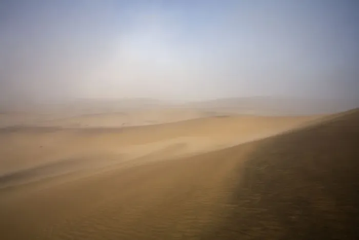 Framed Print : Dunes in the mist Dune Belt near Walvis Bay Namibia, Africa Framed Print : Dunes in the mist Dune Belt near Walvis Bay Namibia, Africa