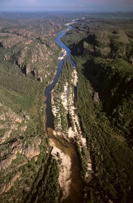 Framed Print : East Alligator River Gorge aerial looking downstream, Kakadu National Park (World Heritage Area), Northern Territory, Australia JPF28931 Framed Print : East Alligator River Gorge aerial looking downstream, Kakadu National Park (World Heritage Area), Northern Territory, Australia JPF28931