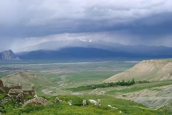 Eastern Anatolian, Turkey - example of Steppe. View from Isak Pasha, Nr Mount Ararat