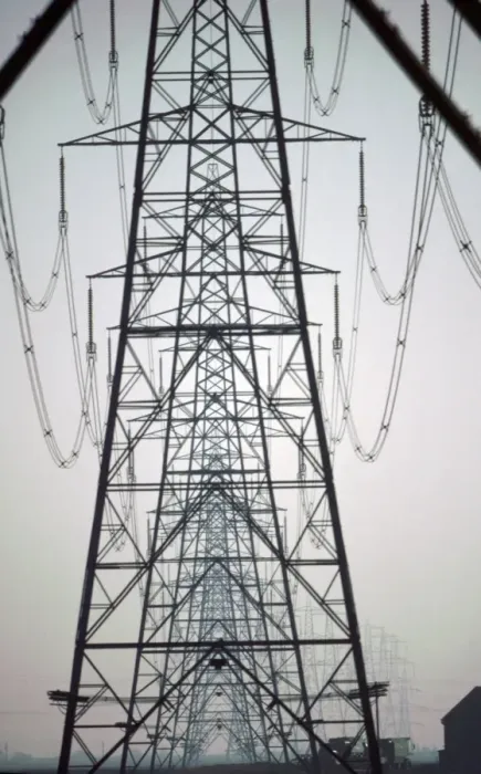 Framed Print : Electricity pylons Framed Print : Electricity pylons