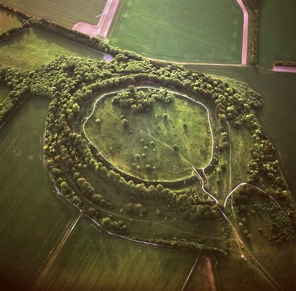 England - Aerial view, Danebury Ring, Middle Wallop