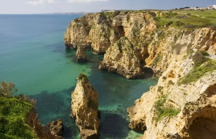 Framed Print : Eroding cliffs, stacks and islets at Ponta da Piedade, near Lagos, Algarve, Portugal Framed Print : Eroding cliffs, stacks and islets at Ponta da Piedade, near Lagos, Algarve, Portugal