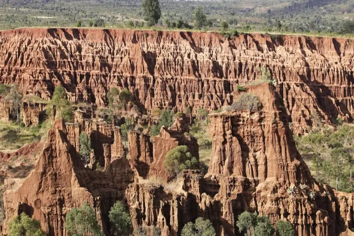 Framed Print : Erosion - Konso area - Ethiopia. Local name for area is New York Framed Print : Erosion - Konso area - Ethiopia. Local name for area is New York