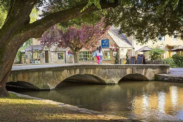 Evening at Bourton-on-the-Water, the Cotswolds