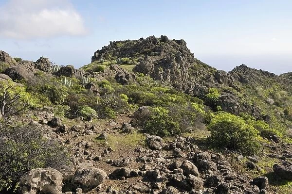 Evidence of past volcanic activity - La Gomera, Canary Is. January