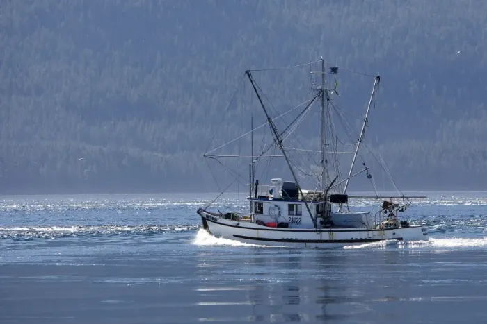 Framed Print : Fishing boat. Johnstone Strait - British Colombia - Canada Framed Print : Fishing boat. Johnstone Strait - British Colombia - Canada