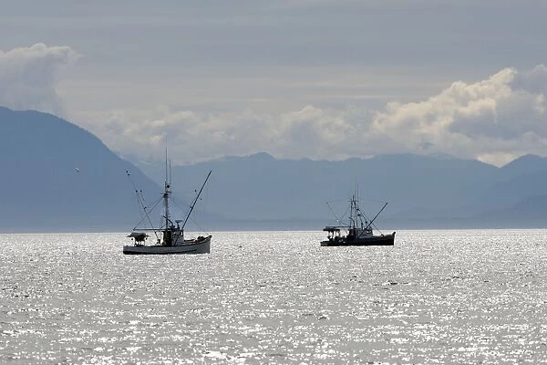 Fishing - for king salmon - Frederick Sound - Inside Passage - Alaska