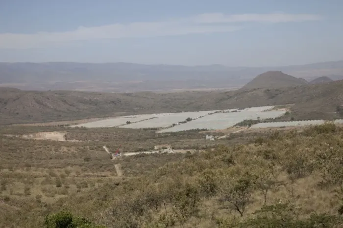 Framed Print : Flower farm development and geothermal drilling close to Lake Naivasha Rift Valley - Kenya - East Africa