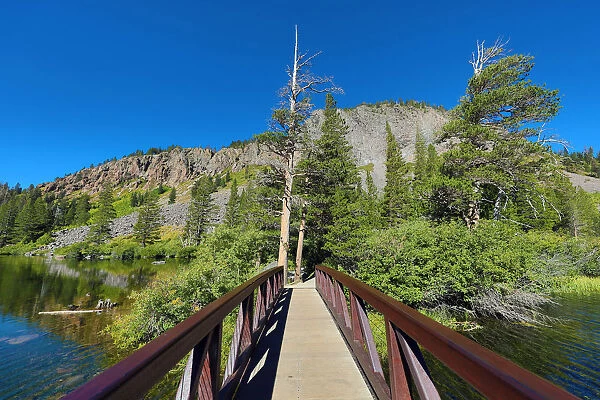 Footbridge at Twin Lakes, Mammoth Lakes, California