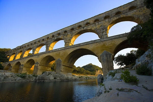 France, Avignon. The Pont du Gard Roman