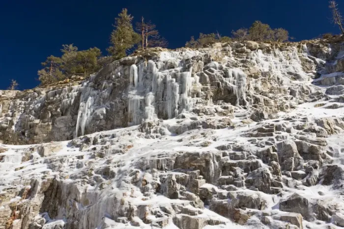 Framed Print : Frozen waterfall in the Santa Catalina mountains, Tucson, Arizona, USA Framed Print : Frozen waterfall in the Santa Catalina mountains, Tucson, Arizona, USA