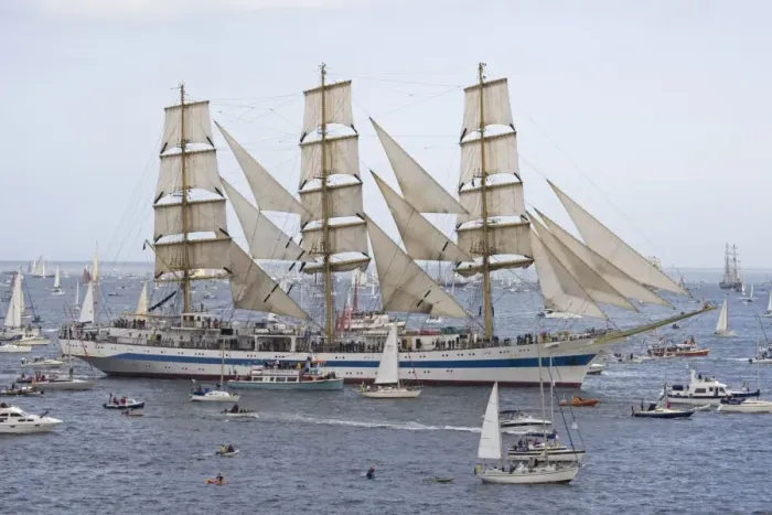 Framed Print : Funchal 500 Tall Ships Regatta - Mir square rigged training ship. Pendennis Point Falmouth Cornwall UK Framed Print : Funchal 500 Tall Ships Regatta - Mir square rigged training ship. Pendennis Point Falmouth Cornwall UK