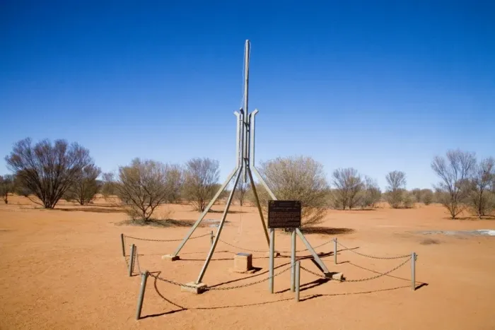 Framed Print : Geographic Centre of Australia - Near Finke, Northern Territory, Australia