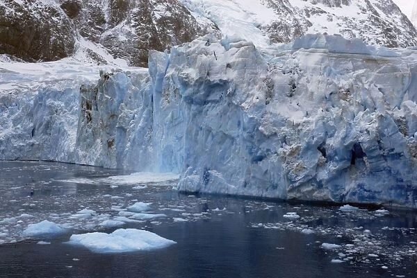 Glacier ice in Drygalski Fjord - South Georgia - Antarctica