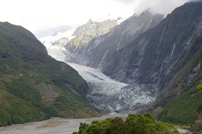 Framed Print : Glacier - scenic view of Franz Josef glacier. Westland National Park - South Island - New Zealand Framed Print : Glacier - scenic view of Franz Josef glacier. Westland National Park - South Island - New Zealand