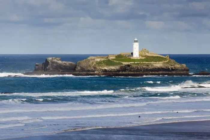 Framed Print : Godrevy - Cornwall - UK Framed Print : Godrevy - Cornwall - UK