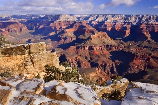 Grand Canyon - panoramic view from the Rim Trail into the Grand Canyon - Grand Canyon National Park - South Rim - Arizona - USA