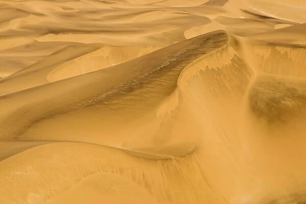 Graphic depiction of a slip face in the dune sea - Dune Fields - Namib Desert - Namibia - Africa