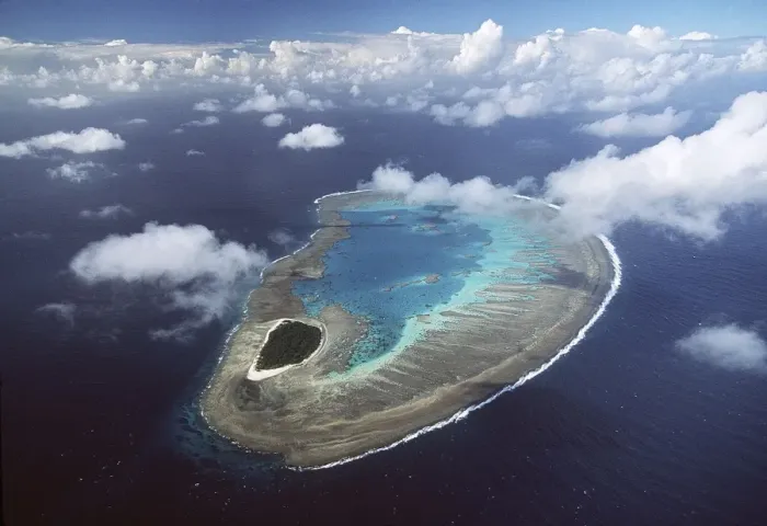 Framed Print : Great Barrier Reef - aerial view - Lady Musgrave Island, Queensland, Australia AU-1358 Framed Print : Great Barrier Reef - aerial view - Lady Musgrave Island, Queensland, Australia AU-1358