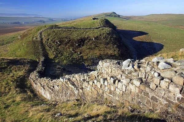 Hadrian's Wall - beside Steel Rig, view looking west