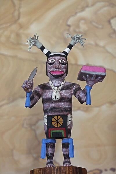 Hopi 'Clown' Doll - carved from cottonwood root - Hopilands - Northern Arizona - USA