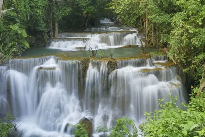 Framed Print : Huay Mae Kamin waterfall Kheaun Sri Nakarin N. P. Kanchanaburi province, Thailand Framed Print : Huay Mae Kamin waterfall Kheaun Sri Nakarin N. P. Kanchanaburi province, Thailand