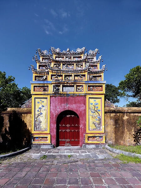 Hue Citadel: Imperial city Vietnam - designated a World Heritage Site in 1993 the citadel was established by Emperor Gia Long in 1805 - The huge fortress comprises three concentric enclosures - the Civic