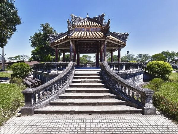 Hue Citadel: Imperial city Vietnam - designated a World Heritage Site in 1993 the citadel was established by Emperor Gia Long in 1805 - The huge fortress comprises three concentric enclosures - the Civic