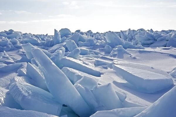 Ice Floe Magdalen islands Canada