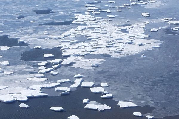 Ice Floe Magdalen Islands Canada