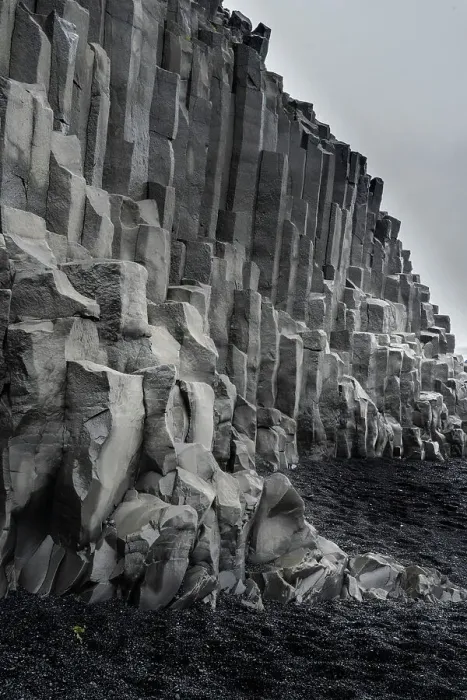 Framed Print : Iceland. Black beaches and columnar volcanic cliffs of Reynisfjara, Ring Road. Date: 04-06-2021 Framed Print : Iceland. Black beaches and columnar volcanic cliffs of Reynisfjara, Ring Road. Date: 04-06-2021
