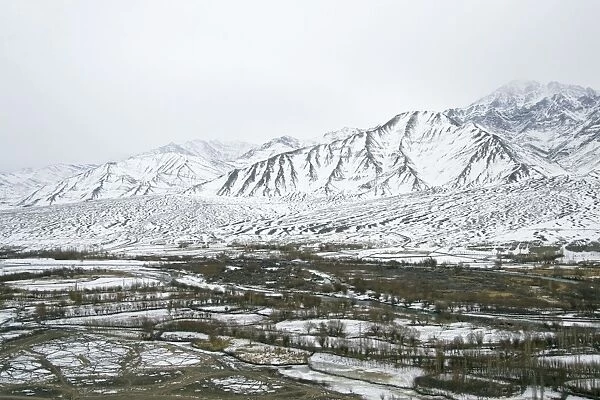 Indus Valley in Ladakh - winter scene. TransHimalaya India