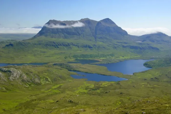 Framed Print : Inverpolly Nature Reserve view from Stac Pollaidh over Loch Sionascaig to Suilven with it's summit enveloped in dispersing clouds Inverpolly Nature Reserve, Wester Ross, Highlands, Scotland, UK Framed Print : Inverpolly Nature Reserve view from Stac Pollaidh over Loch Sionascaig to Suilven with it's summit enveloped in dispersing clouds Inverpolly Nature Reserve, Wester Ross, Highlands, Scotland, UK