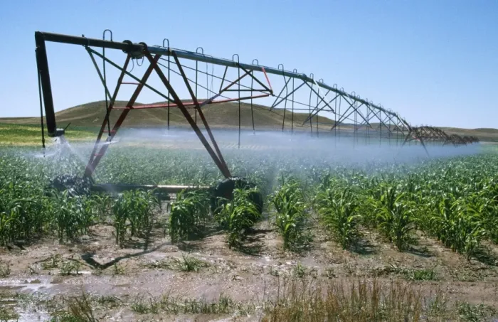 Framed Print : Irrigation - maize Nebraska USA Framed Print : Irrigation - maize Nebraska USA