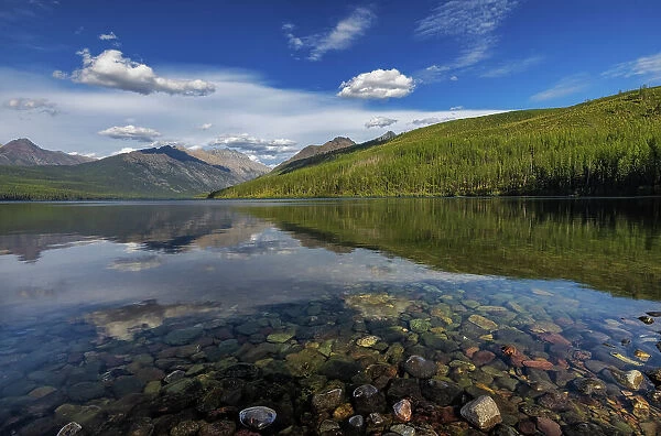 Kintla Lake in Glacier National Park, Montana, USA Date: 22-09-2021