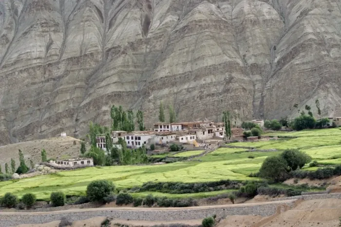Framed Print : Ladakh village in Indus valley, India Framed Print : Ladakh village in Indus valley, India