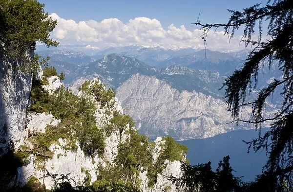 Lake Garda viewed from Monte Baldo, North Italy