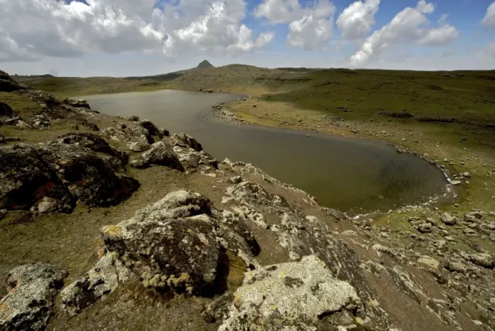 Framed Print : Lake on Sanetti Plateau - Bale Mts. - Ethiopia - Africa Framed Print : Lake on Sanetti Plateau - Bale Mts. - Ethiopia - Africa