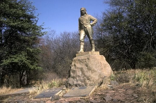 Livingstone Memorial at Victoria Falls - now called Mosi-oa-Tunya - the Smoke that Thunders - Livingstone Zambia