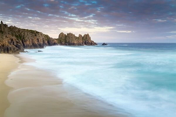 Logan Rock and Pednvounder Beach - Sunset - Cornwall - UK