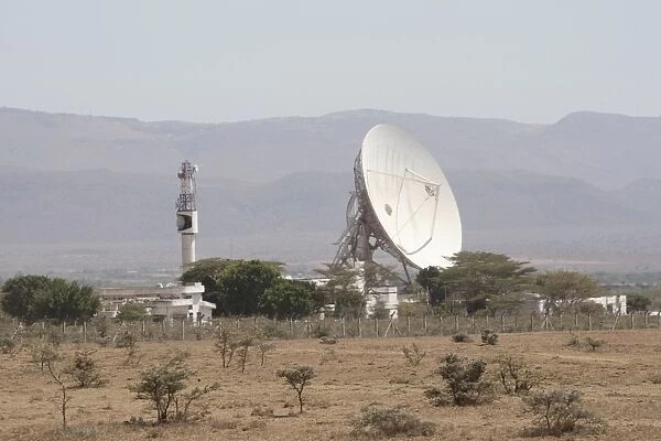 Longonaut earth satellite station in Rift Valley near Naivasha Kenya